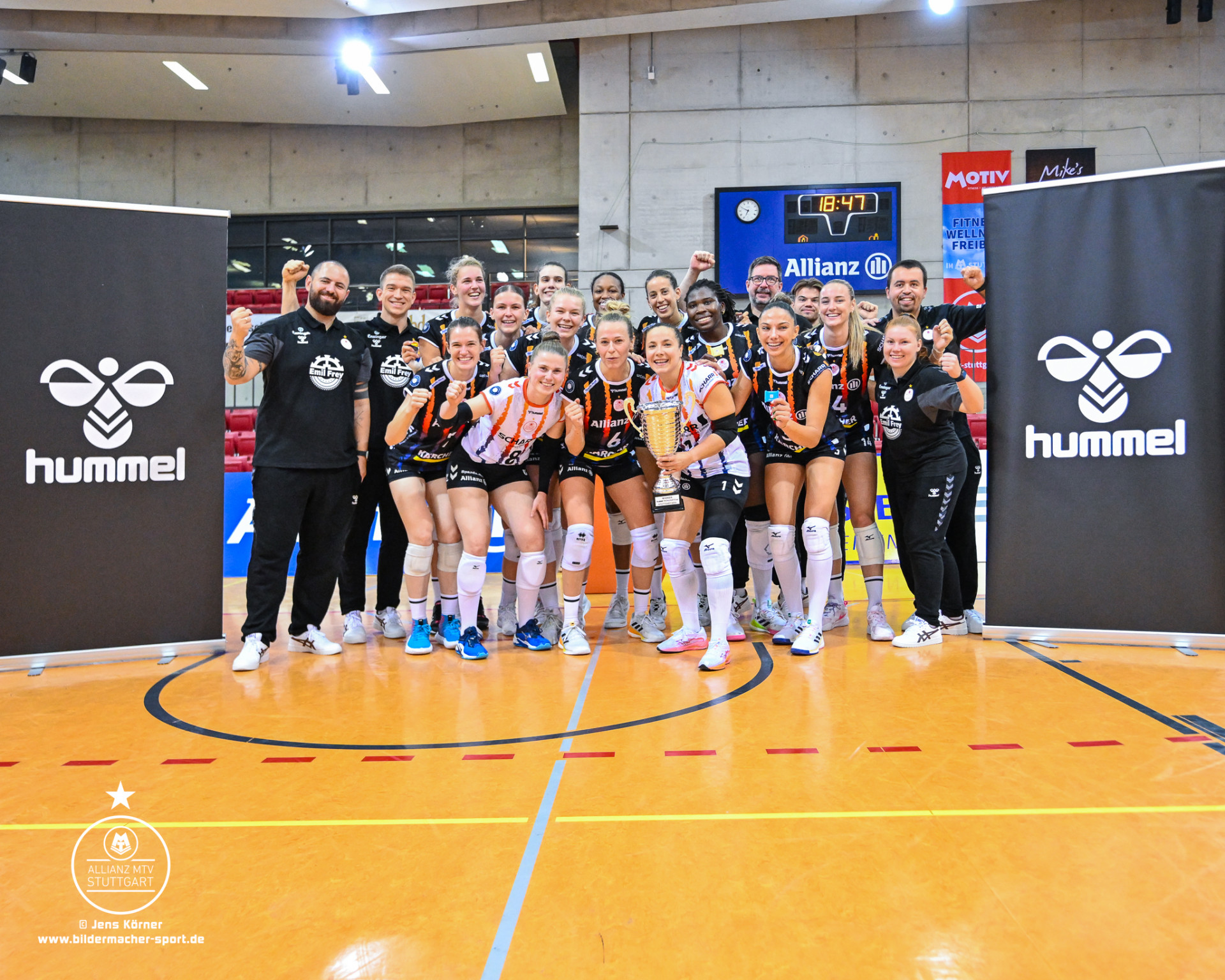 Allianz MTV gewinnt den hummel cup 2024. Foto. Jens Körner Bildermacher Sport